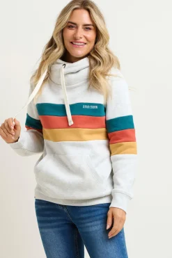 Brakeburn Stripe Elise Hoodie Multicoloured Best Sale