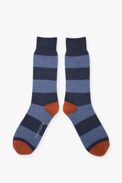 Brakeburn Stripe Socks Blue Cheap