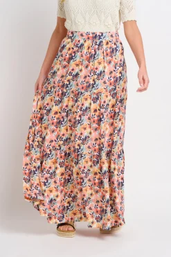 Brakeburn Summer Blooms Maxi Skirt Green Store