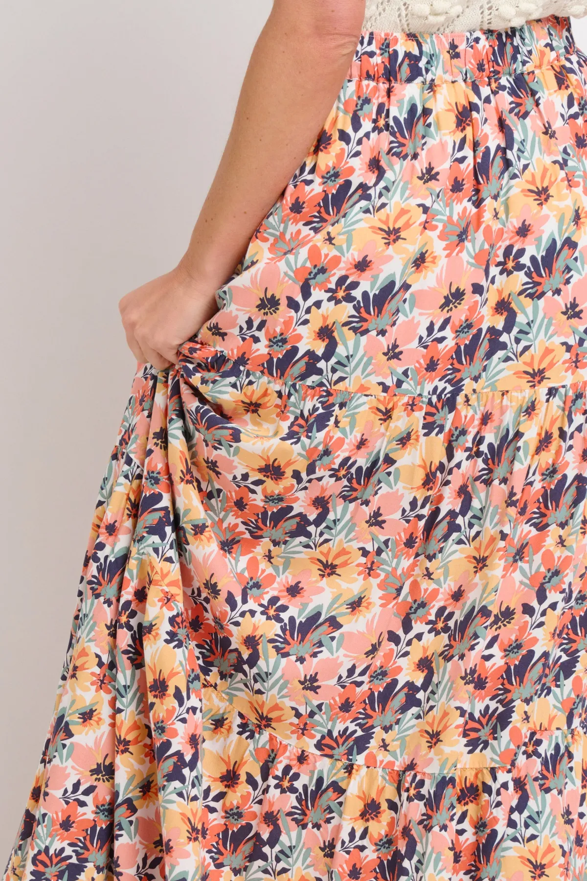 Brakeburn Summer Blooms Maxi Skirt Green Store