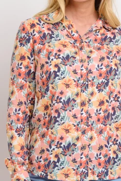 Brakeburn Summer Blooms Shirt Coral Online
