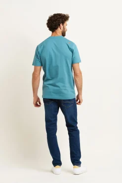 Brakeburn Sunset Swallows Tee Blue Hot