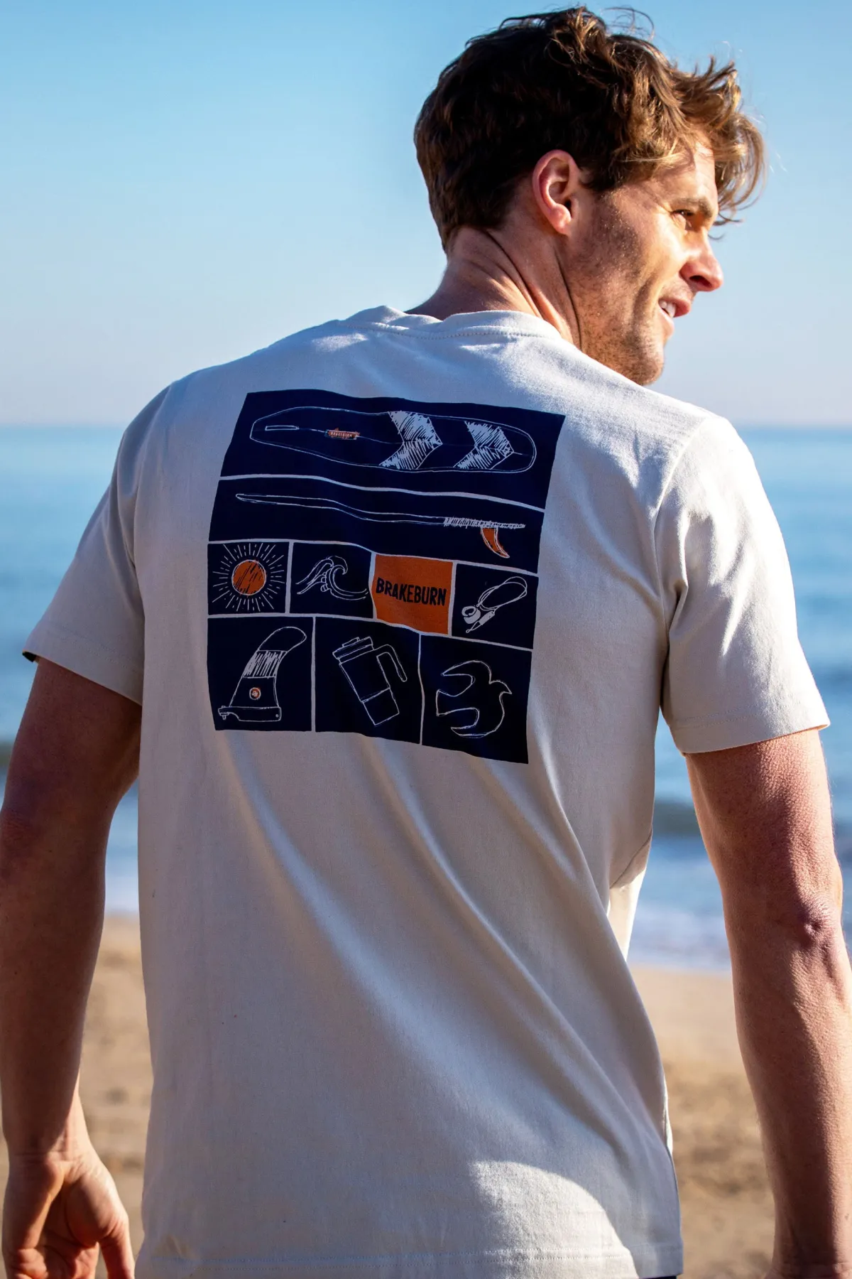 Brakeburn Surf Essentials Tee Cream Outlet