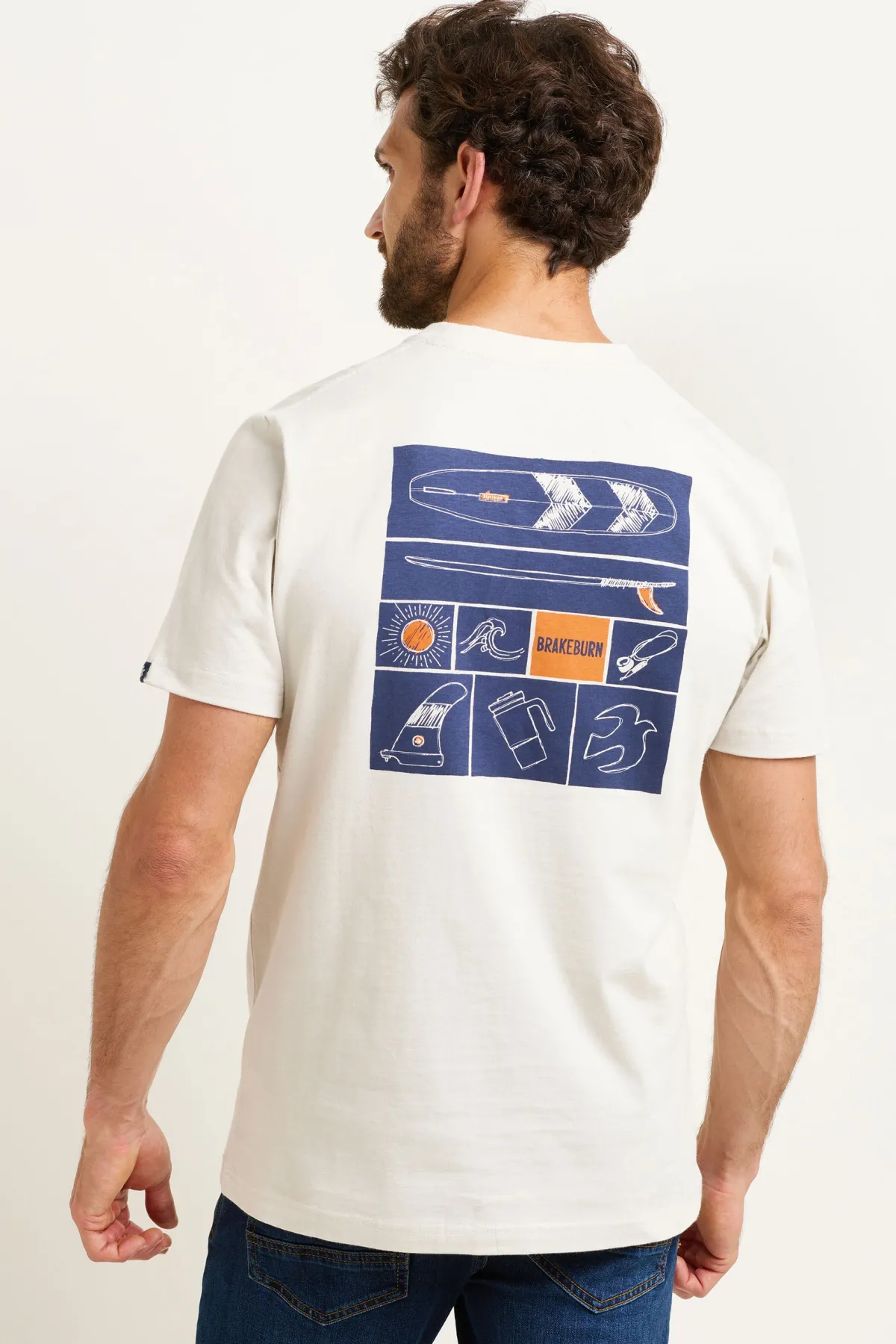 Brakeburn Surf Essentials Tee Cream Outlet