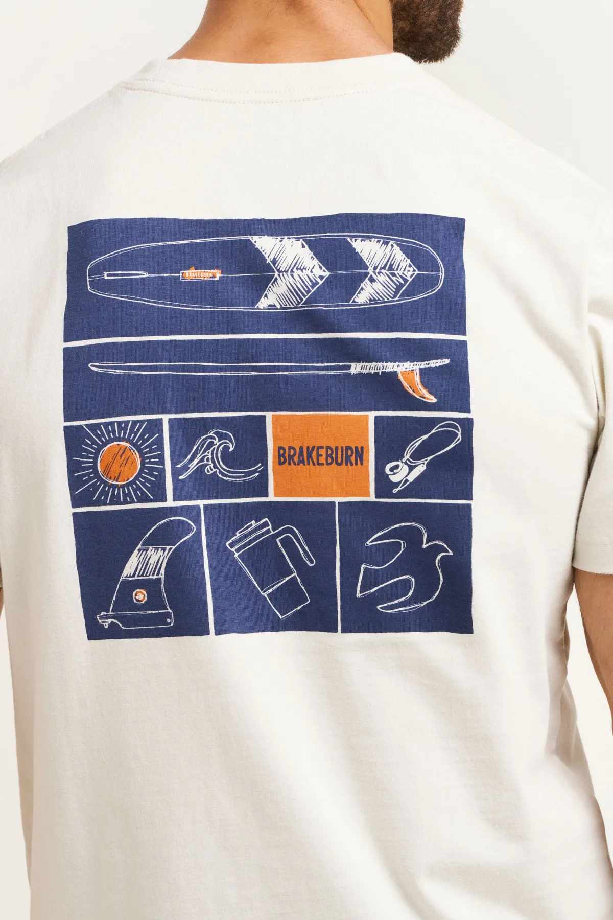Brakeburn Surf Essentials Tee Cream Outlet