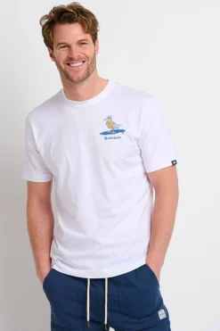 Brakeburn Surf Seagull Tee Blue Clearance