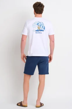 Brakeburn Surf Seagull Tee Blue Clearance