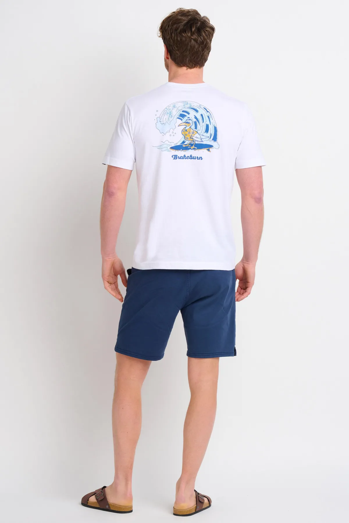 Brakeburn Surf Seagull Tee Blue Clearance