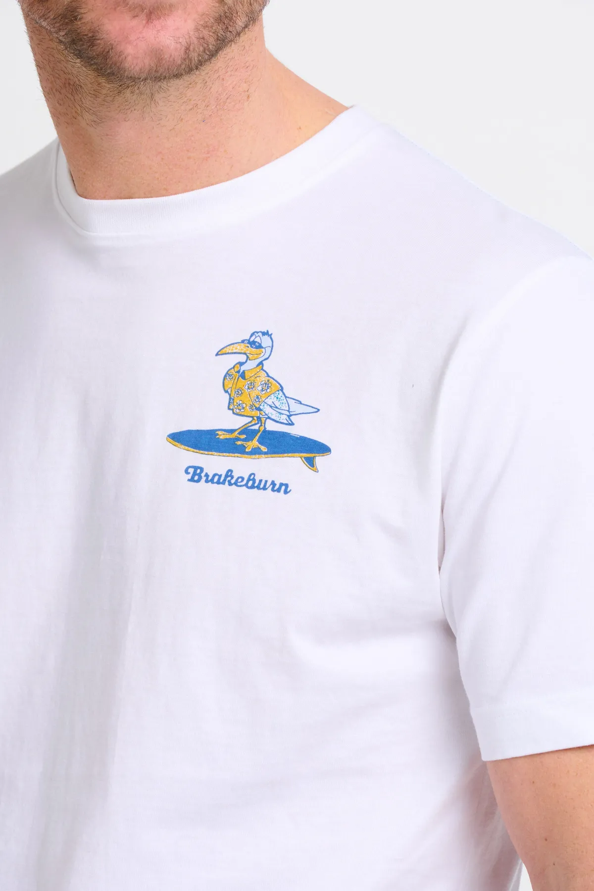 Brakeburn Surf Seagull Tee Blue Clearance