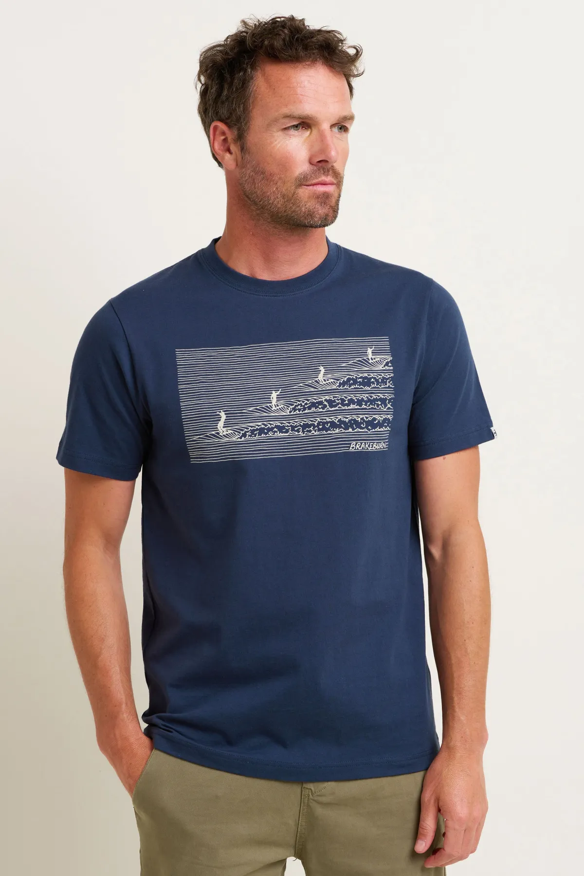 Brakeburn Surf Tee Navy Hot