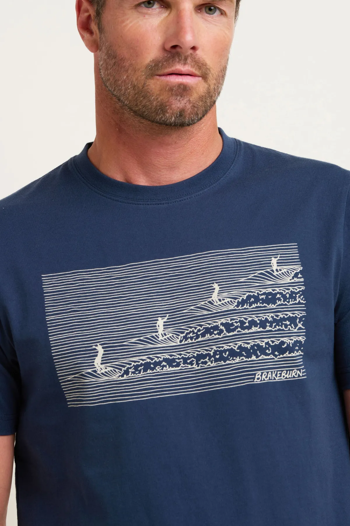 Brakeburn Surf Tee Navy Hot