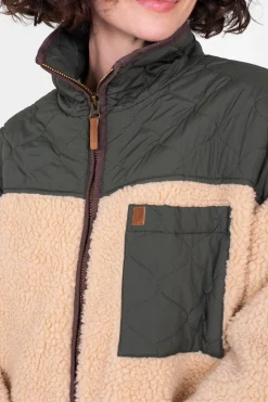 Brakeburn Teddy Longline Borge Jacket Cream Best Sale