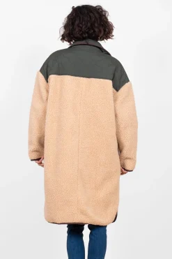 Brakeburn Teddy Longline Borge Jacket Cream Best Sale