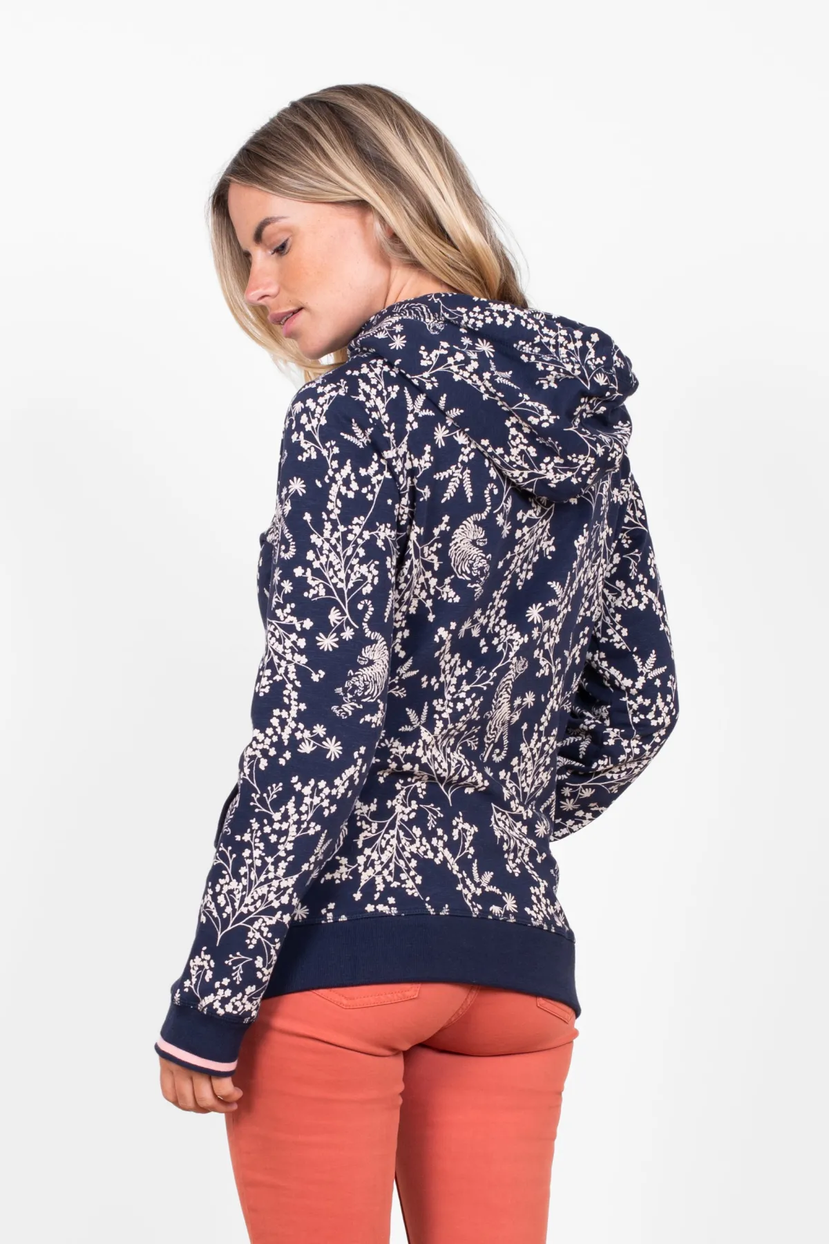 Brakeburn Tiger Hoodie Navy Discount