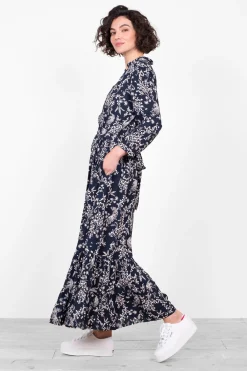 Brakeburn Tiger Shirt Dress Navy Discount