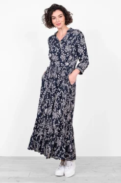 Brakeburn Tiger Shirt Dress Navy Discount