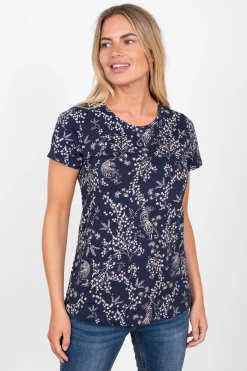 Brakeburn Tiger T-Shirt Navy Hot