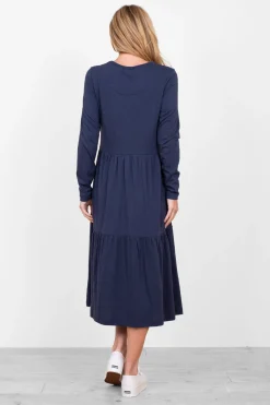 Brakeburn Tinley Jersey Dress Navy Store