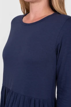 Brakeburn Tinley Jersey Dress Navy Store