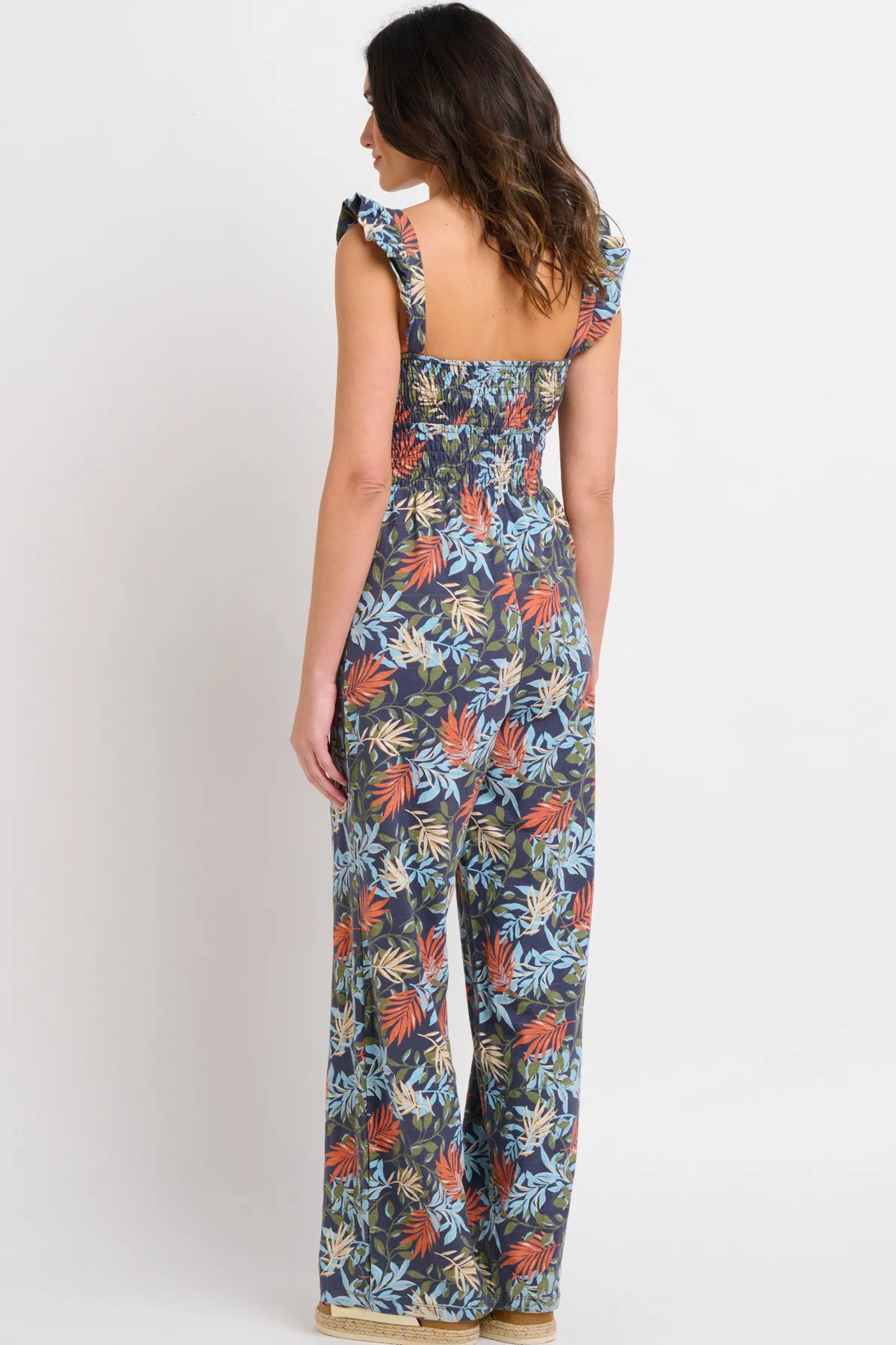 Brakeburn Trailing Tropics Jumpsuit Blue Cheap