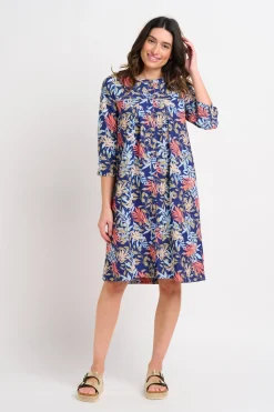 Brakeburn Trailing Tropics Shirt Dress Khaki Cheap