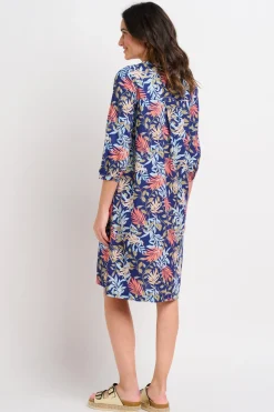 Brakeburn Trailing Tropics Shirt Dress Khaki Cheap