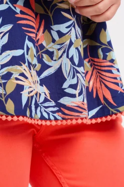 Brakeburn Trailing Tropics Sleeveless Blouse Blue Online