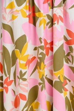 Brakeburn Tropical Palm Skirt Khaki Discount