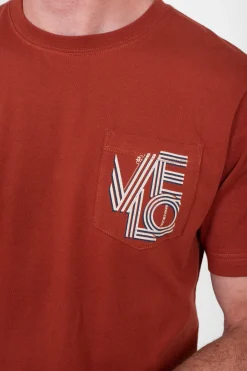 Brakeburn Velo Pocket Tee Red Best Sale