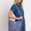 Brakeburn Vintage Ditsy Hobo Bag Blue Fashion