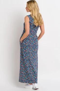 Brakeburn Vintage Ditsy Wrap Dress Blue Cheap
