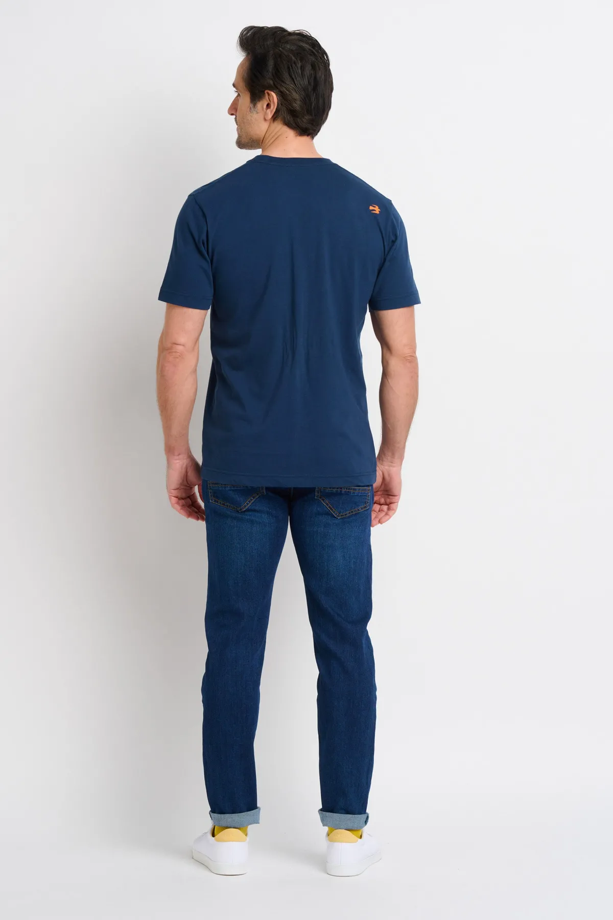 Brakeburn Waves Circle Tee Navy Cheap
