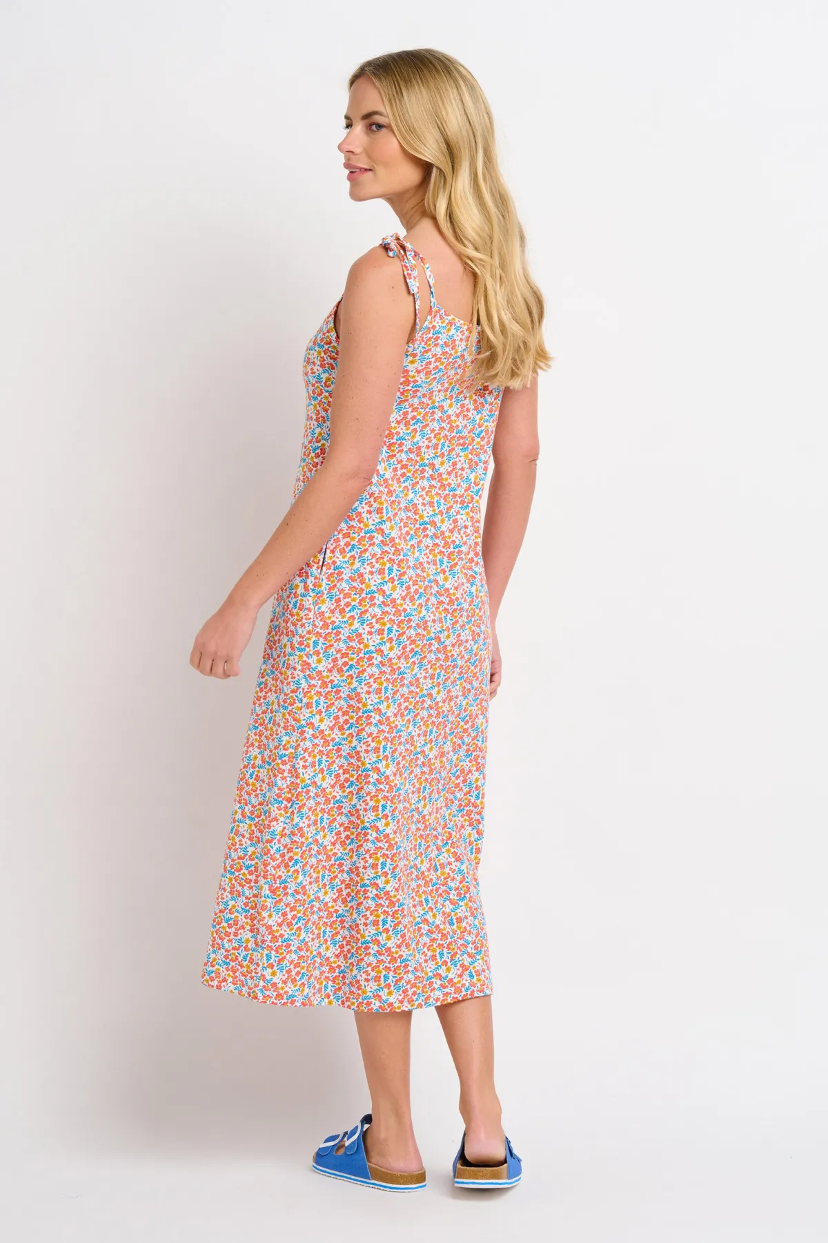 Brakeburn Whimsical Floral Strappy Dress Blue Store