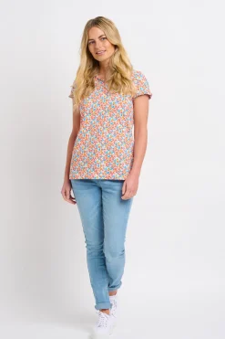 Brakeburn Whimsical Floral Tee Blue Shop