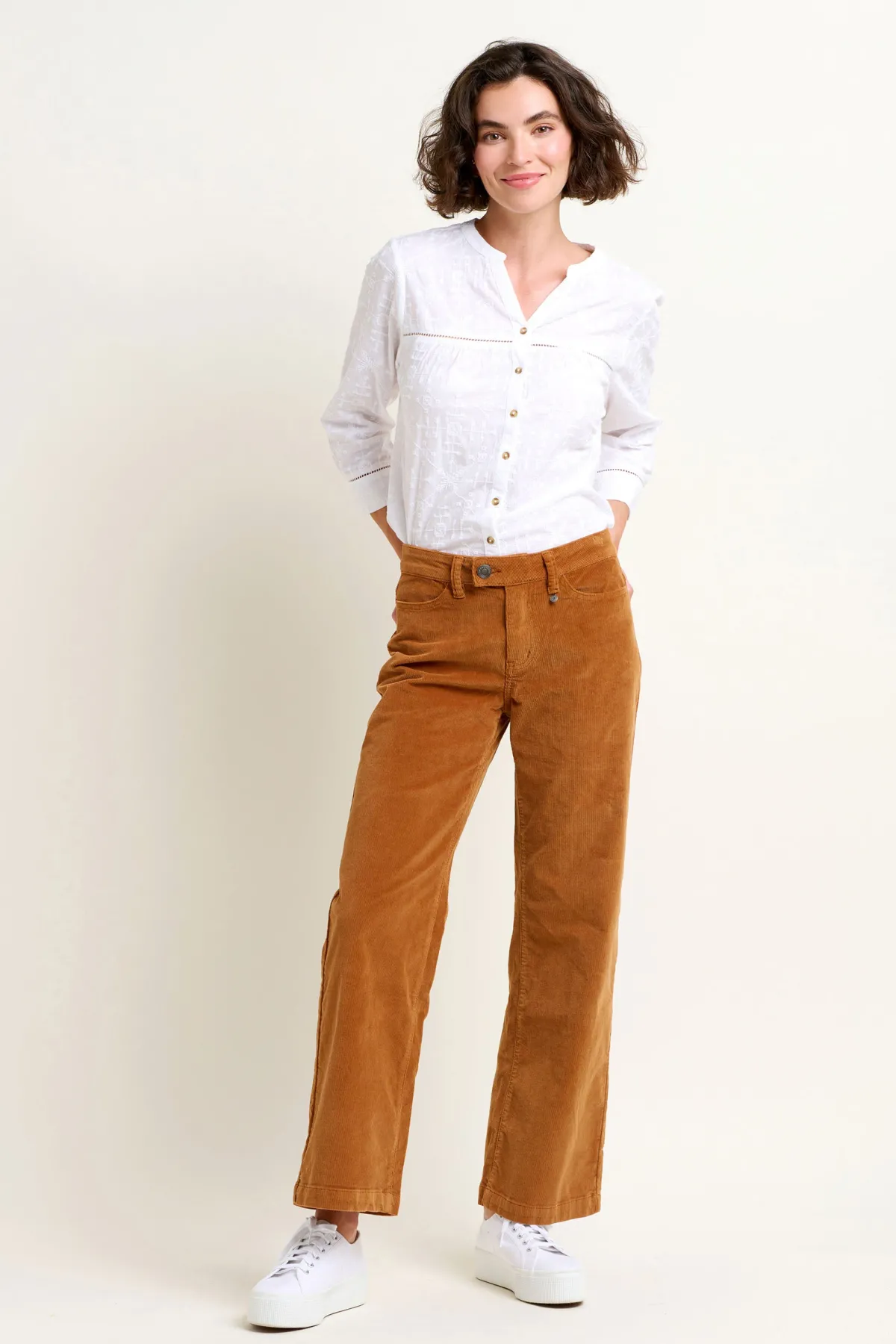 Brakeburn Wide Leg Trousers Orange Best