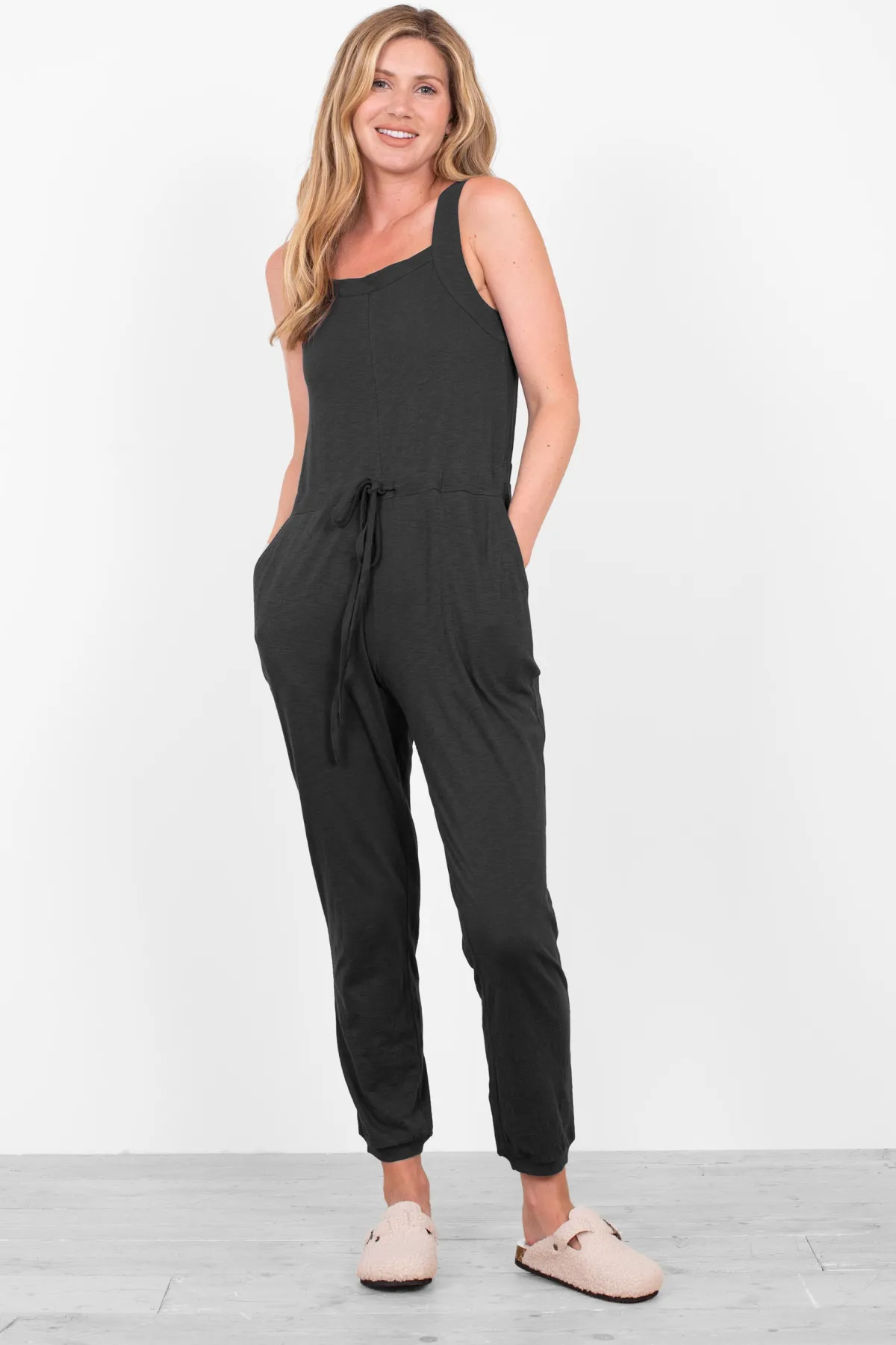 Brakeburn Winnie Jersey Dungarees Navy Clearance