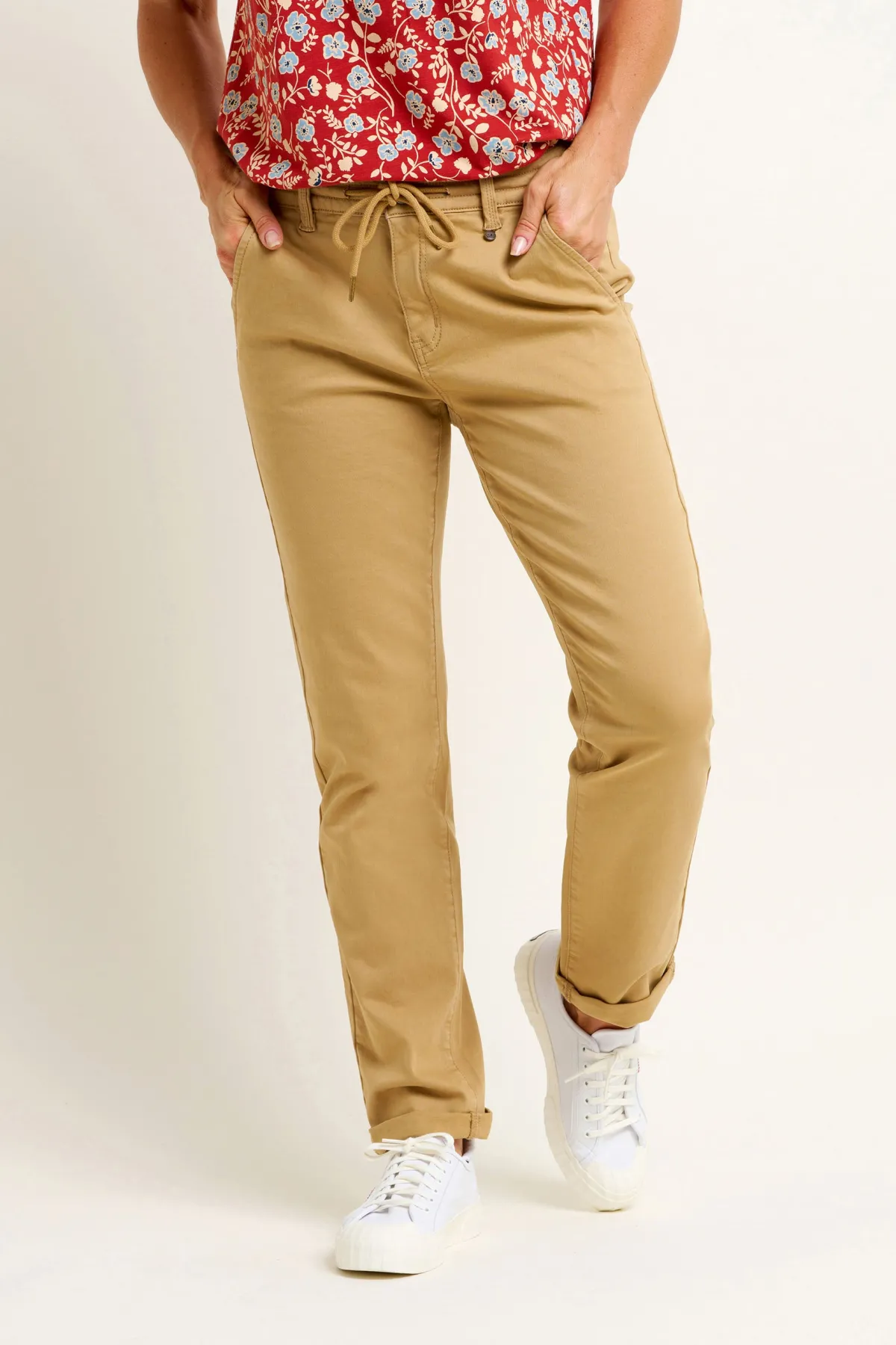 Brakeburn Winter Blake Two Trousers Cream Clearance