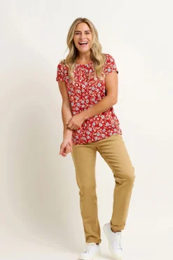 Brakeburn Winter Blake Two Trousers Cream Clearance