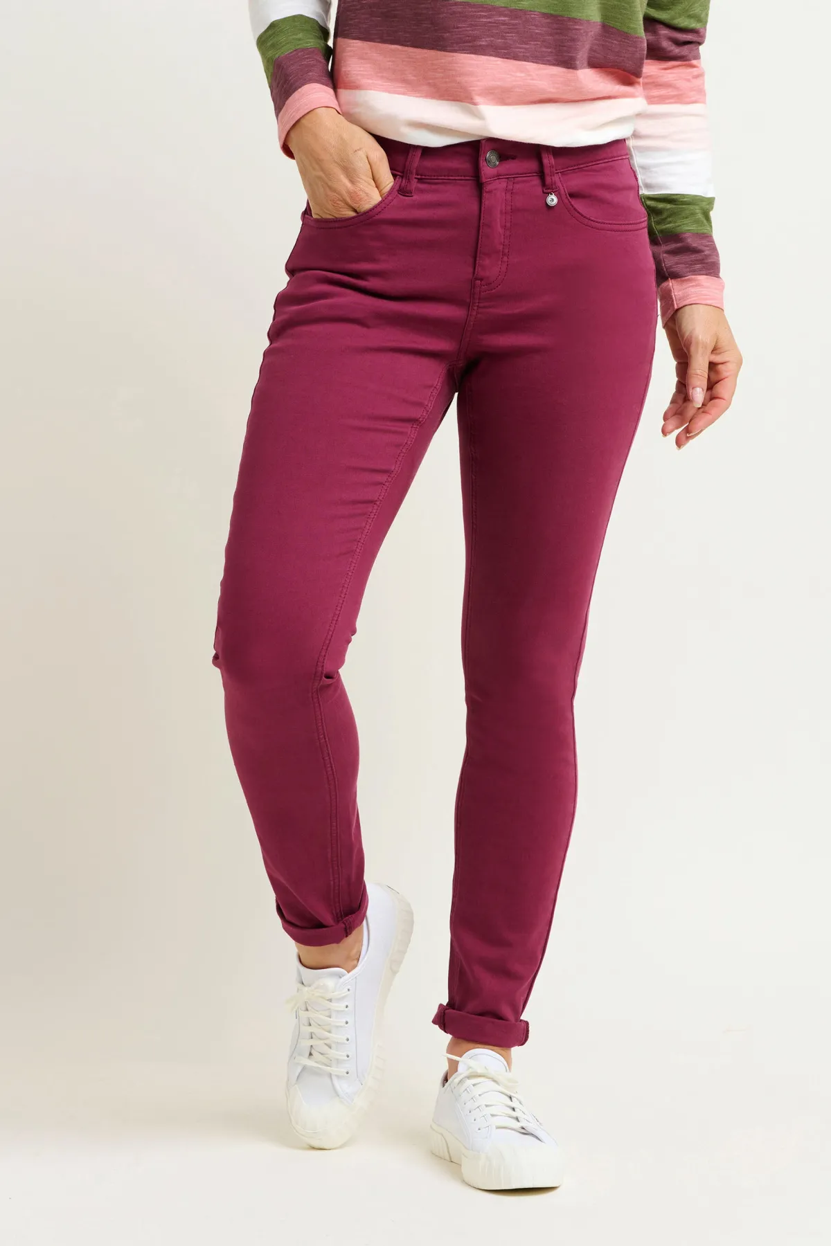 Brakeburn Winter Dianthus Trousers Burgundy Sale