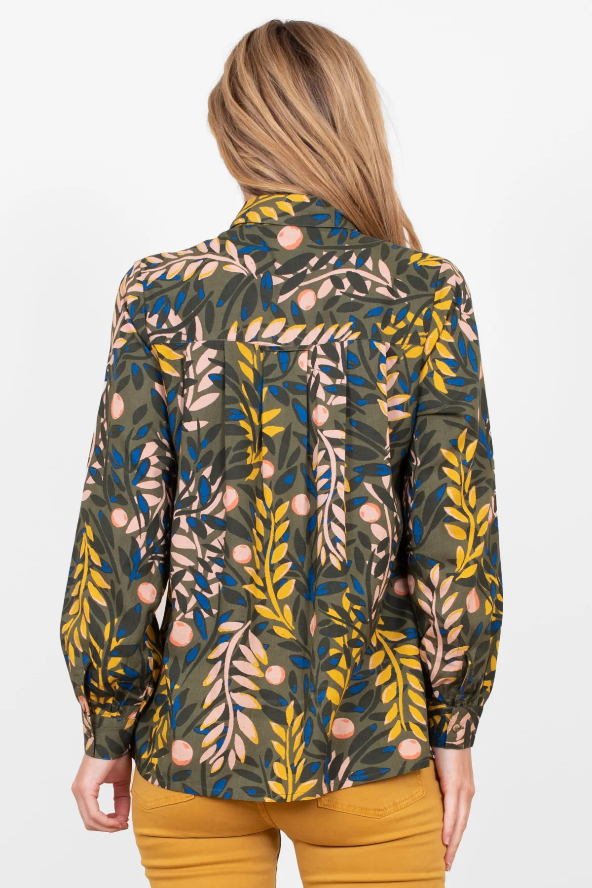 Brakeburn Winter Trailing Floral Blouse Green Shop