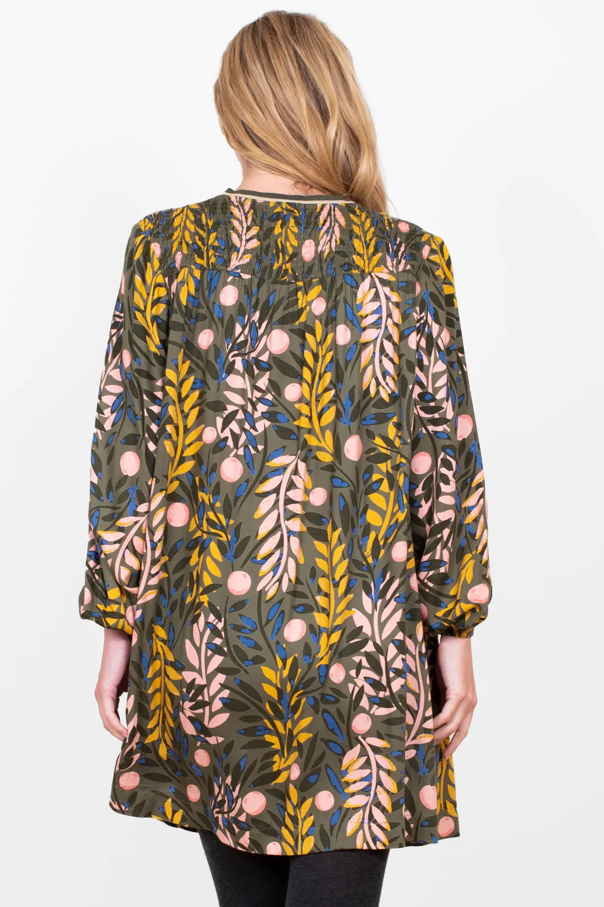 Brakeburn Winter Trailing Tipping Dress Green Cheap