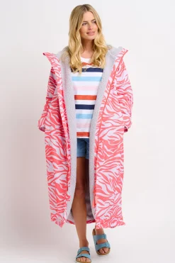 Brakeburn Zebra Print Chinook Changing Robe Grey Flash Sale