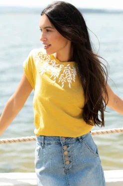 Brakeburn Zoe Tee Yellow Hot