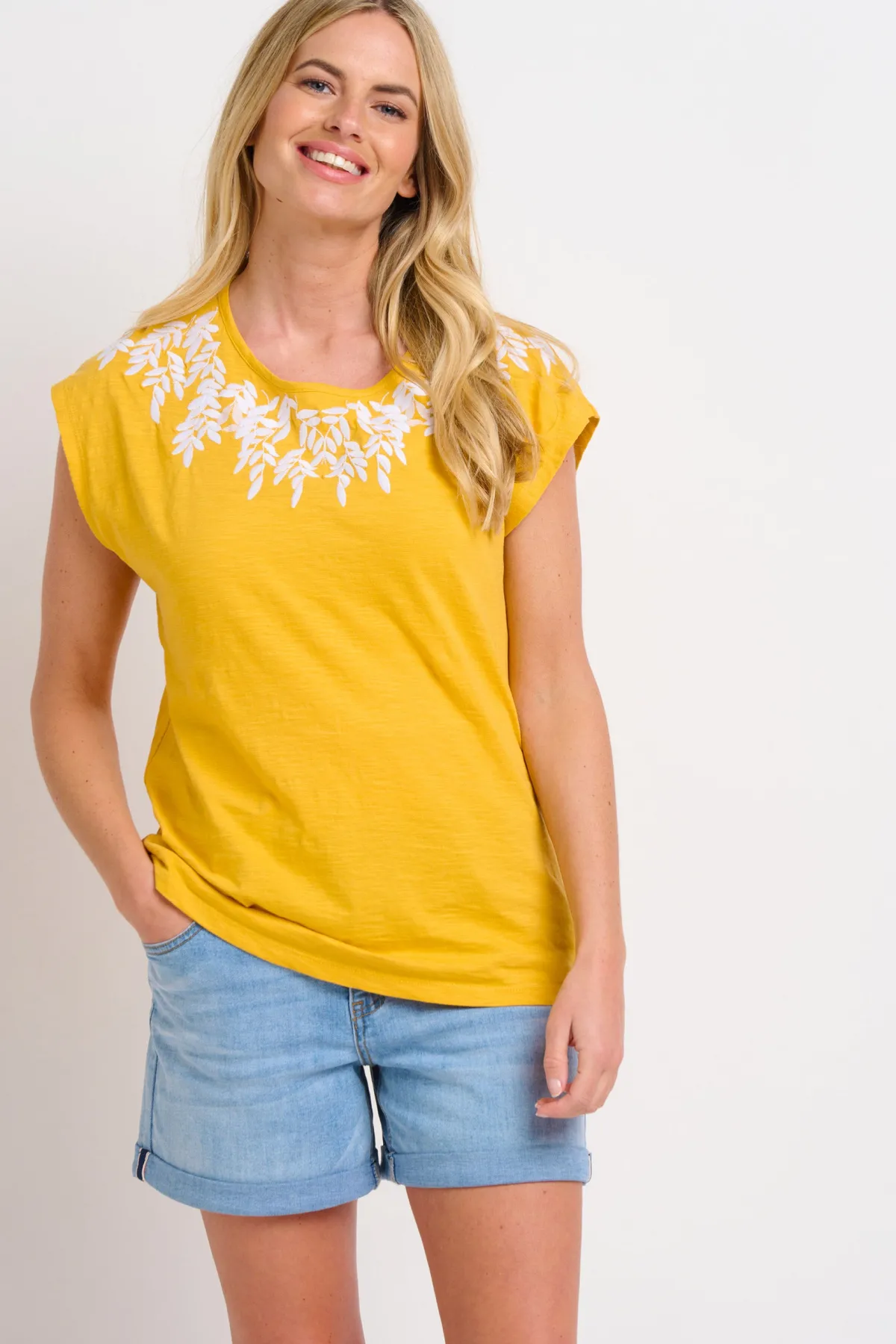 Brakeburn Zoe Tee Yellow Hot