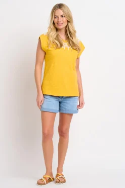 Brakeburn Zoe Tee Yellow Hot